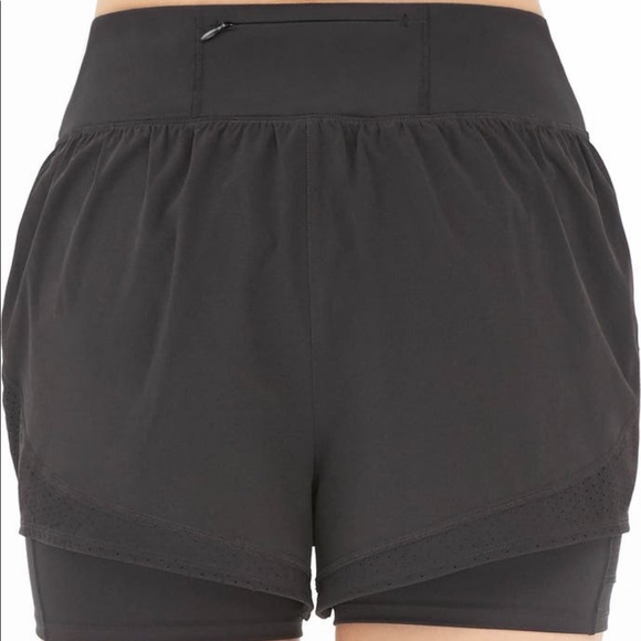 SPANX Get Moving Double layer Shorts XS black running athletic bike - Picture 3 of 9